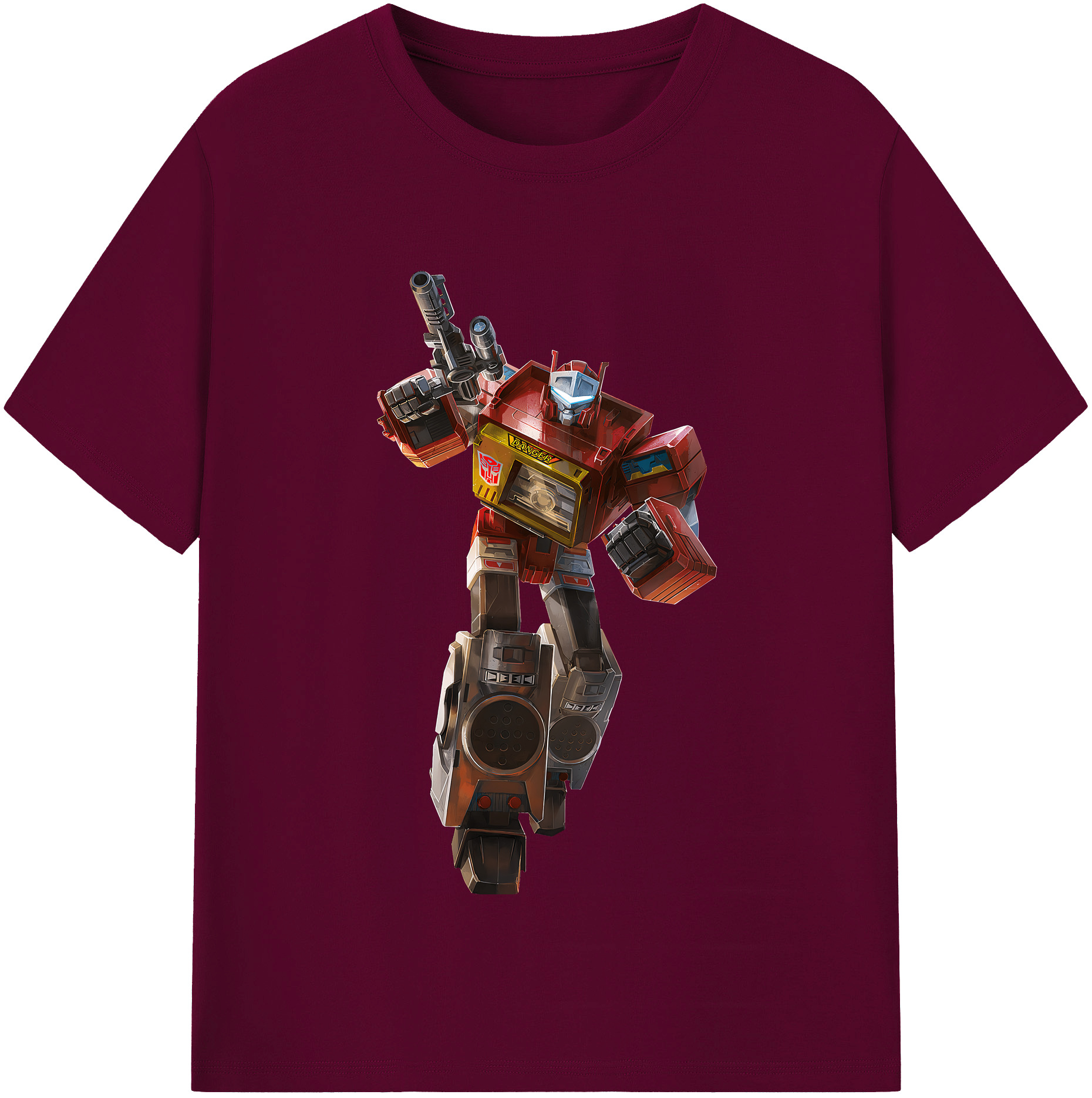 （画像用） Transformers トランスフォーマー レディースカジュアルプリントTシャツ（綿100％）